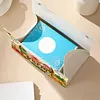 (24cm)Diamond Art Tissue Box Cover DIY PU Desktop Organizer Large(Farm)