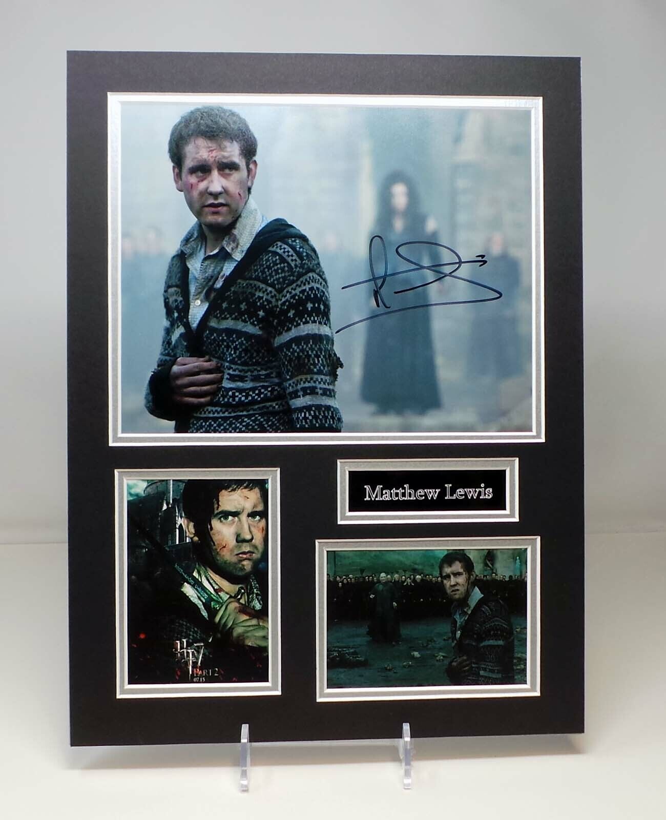 Matthew LEWIS as Neville Signed Mounted Harry Potter Photo Poster painting Display AFTAL RD COA