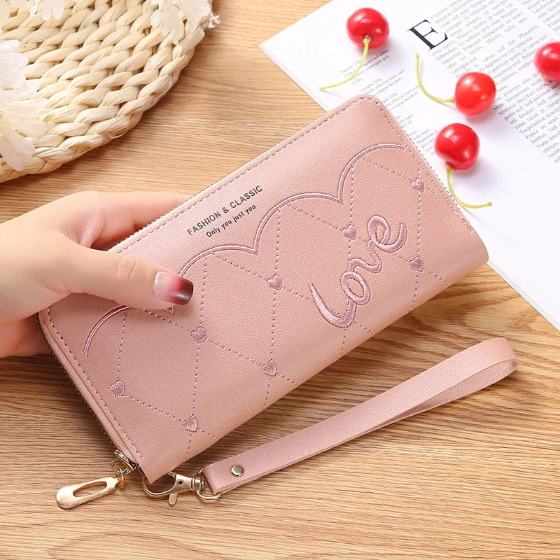Small Handbags for Women Fashion 2022 Trend New Wallets Pure Color Wool Ball Bow Clutch Bag Women's Long Bag Card Bag Coin Purse