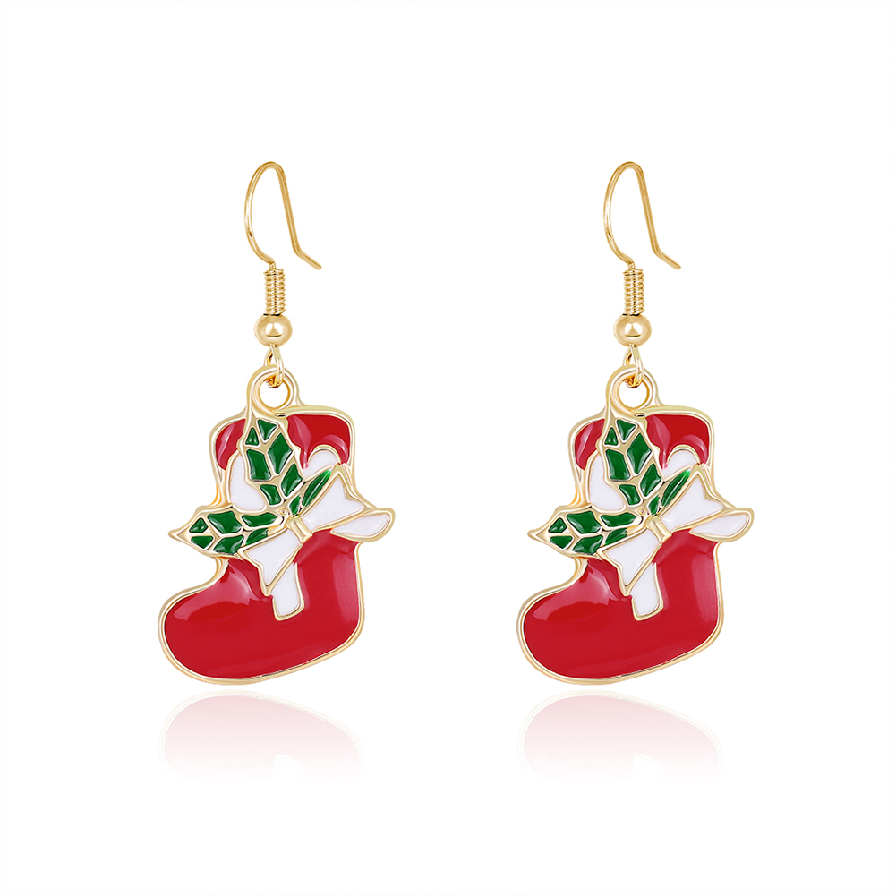 

Santa Claus Snowflake Hook Earrings Xmas Elk Ear Dangle Ornaments Jewelry, 501 Original