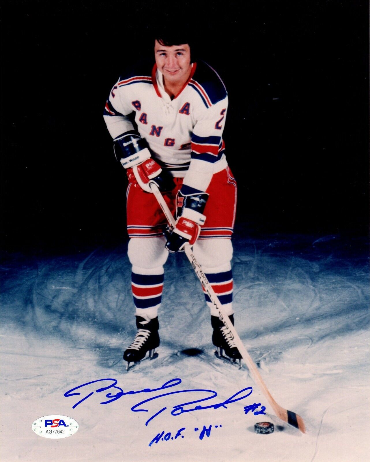 Brad Park autographed signed inscribed 8x10 Photo Poster painting NHL New York Rangers PSA COA