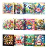 12Pcs Diamond Painting Garden Flowers Greeting Card Set with Envelope