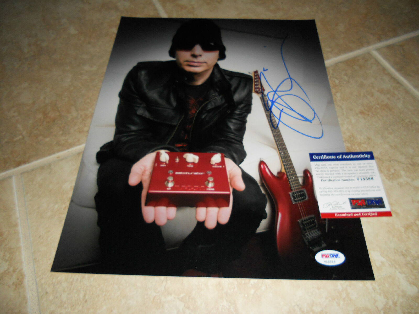 Joe Satriani Signed Autographed 11x14 Music Photo Poster painting PSA Certified #2 F2