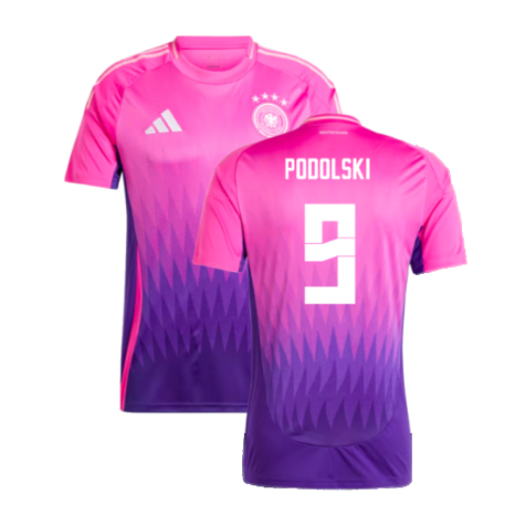 Germany Lukas Podolski 9 Away Shirt Kit Euro 2024