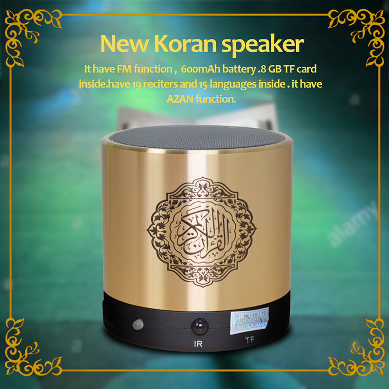 Equantu Sq200 Portable Mini Quran Speaker Remote Control Speaker Mp3 Player 8gb Tf Fm Quran