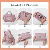 Sac de voyage pliable de grande capacit&eacute;（2 achet&eacute;s, livraison gratuite）