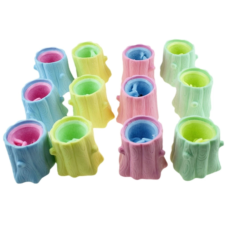 Novelty Tpr Plastic Squeeze Pumpkin Light Hairy Ball Halloween Toys