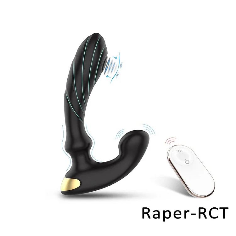 Black Telecontrol Anal Plug Waterproof Toys Massage Plug And Prostatet Vibration