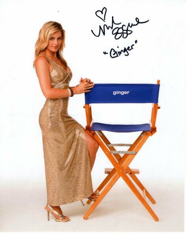 Nicole eggert signed autographed the real gilligans island ginger Photo Poster painting