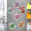 6pcs/set DIY Diamond Painting Fridge Magnetic Sticker Kits (Dragonfly)