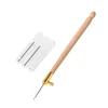 Brown Crochet Hook Handmade Craft French Tambour Hooks Household Sewing Supplies