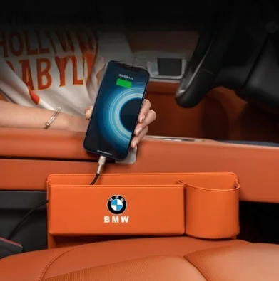 Multifunctional storage box for car seat gap