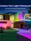 Flexible Neon Strip Light IP67 Waterproof LED Neon Light Strip for Bedroom Decor