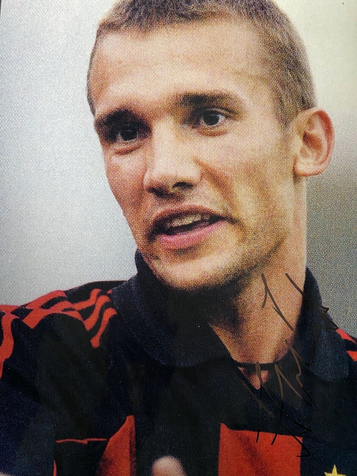 ANDRIY SHEVCHENKO - LEGENDARY UKRAINE FOOTBALLER - SIGNED COLOUR Photo Poster paintingGRAPH