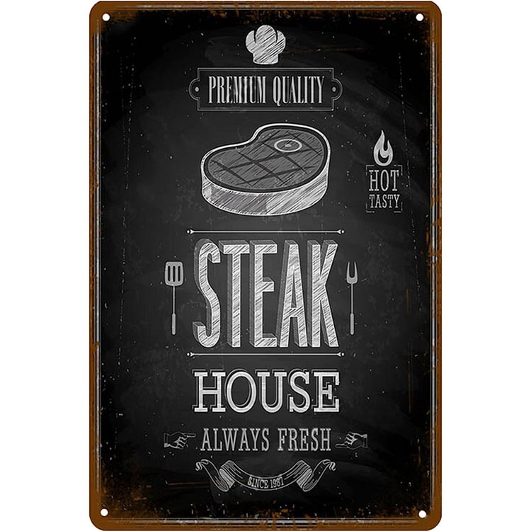 Steak - Vintage Tin Signs/Wooden Signs - 20*30cm/30*40cm