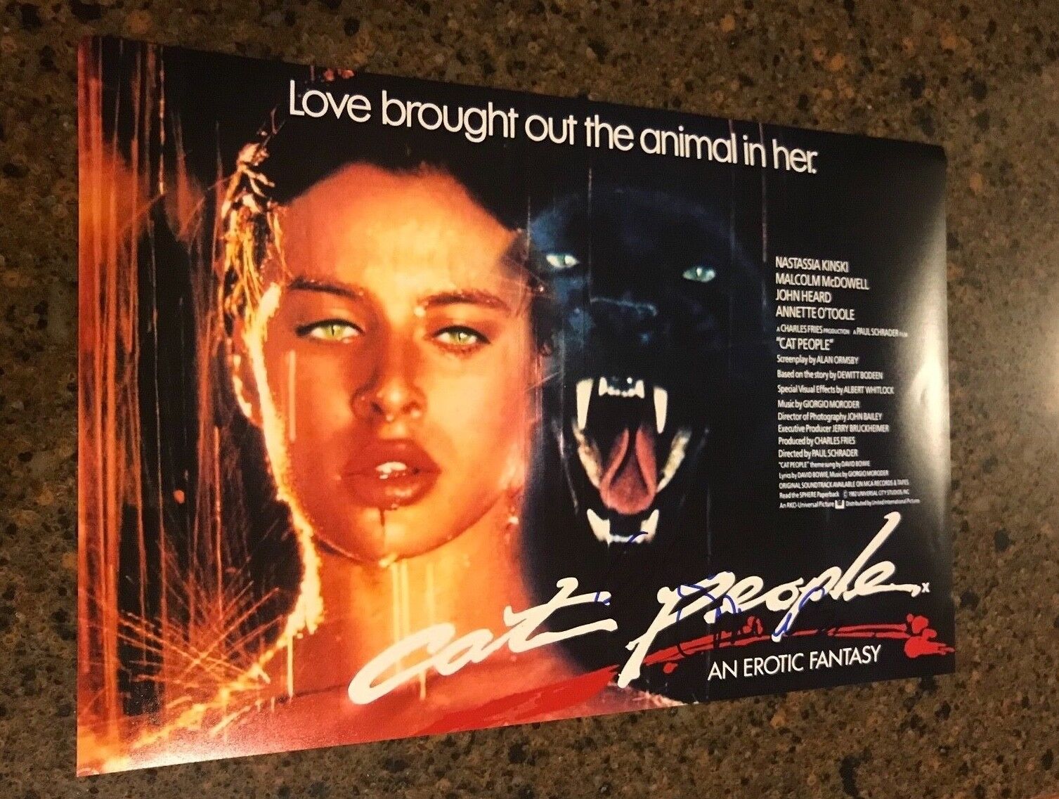 * GIORGIO MORODER * autographed signed 12x18 Photo Poster painting poster * CAT PEOPLE * 1