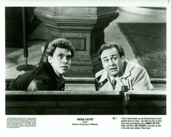 Joe Piscopo Danny De Vito Wise Guys Original Press 8x10 Photo Poster painting