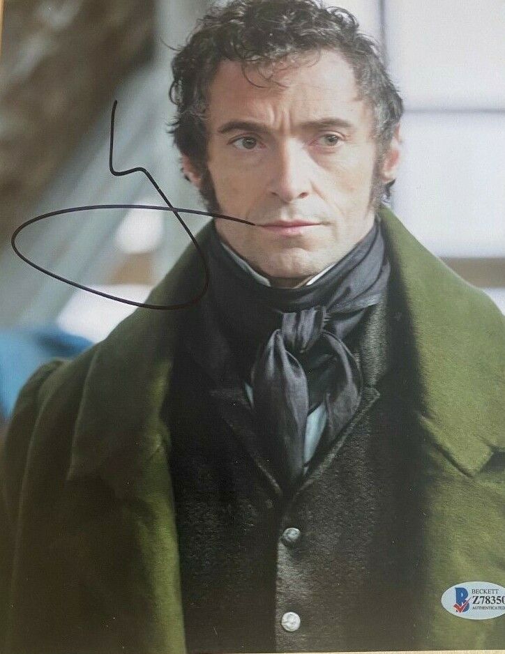 Hugh Jackman signed 8x10 Photo Poster painting Les Miserables Wolverine Beckett COA