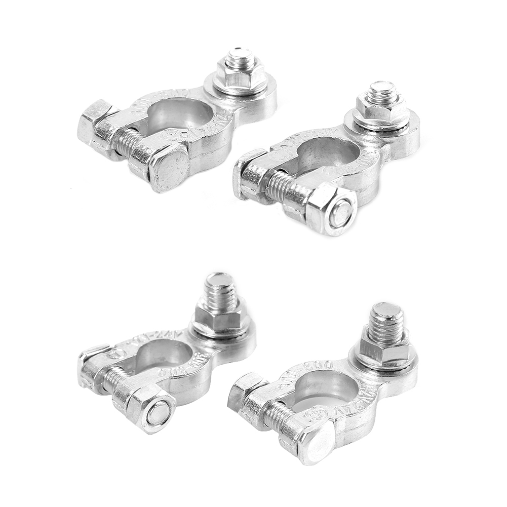 

1 Pair Positive + Negative 12V Car Battery Terminals Tinned Copper Clamps, 10mm, 501 Original