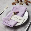 42 x 42cm Gentle Wedding Event Resturant Raw Edge Napkins
