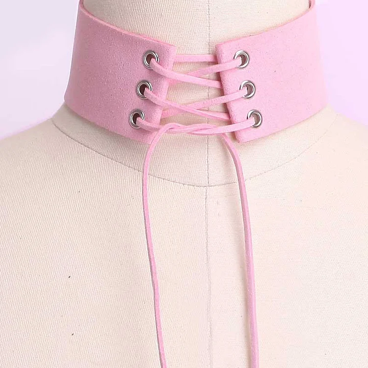 Vintage Punk Lace Necklace - Modakawa Modakawa