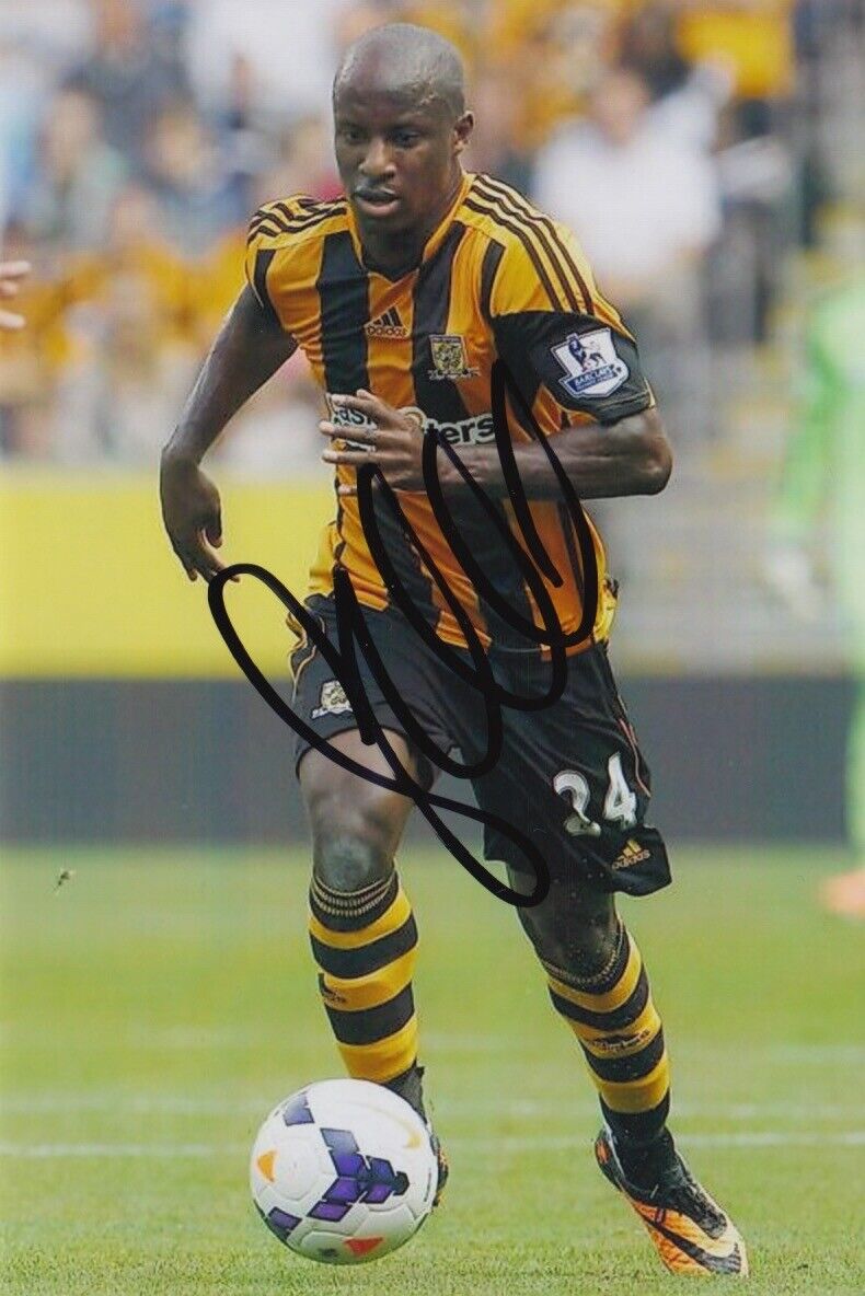 SONE ALUKO HAND SIGNED HULL CITY 6X4 Photo Poster painting 1.