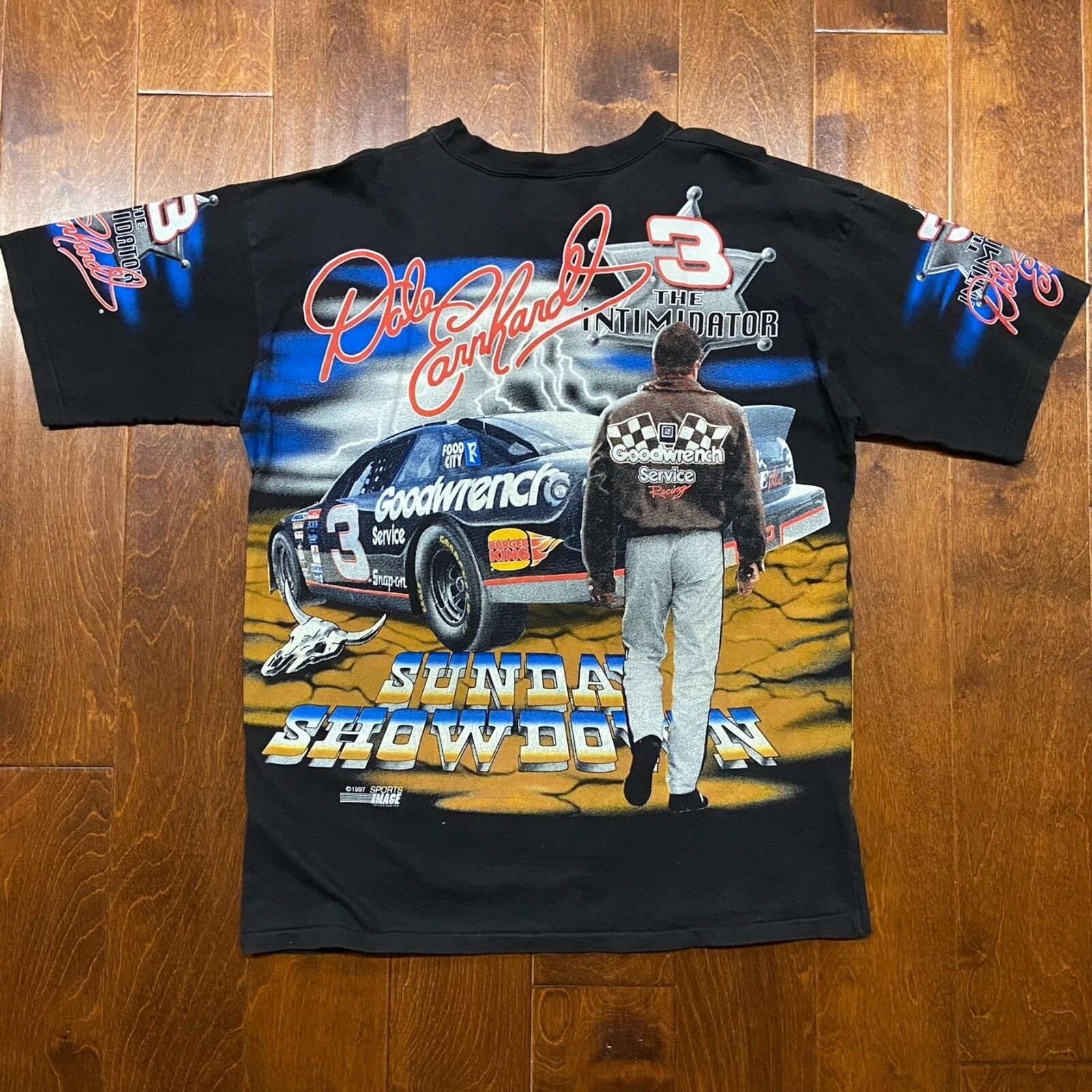 Sopula Vintage Chase Authentics 1997 Dale Earnhardt Print Graphic T-Shirt