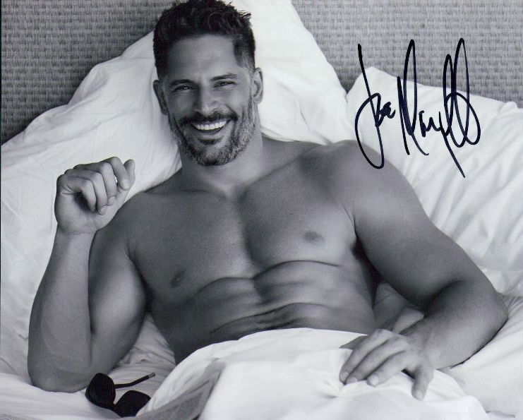 Joe Manganiello shirtless in-person signed 8x10 Photo Poster painting