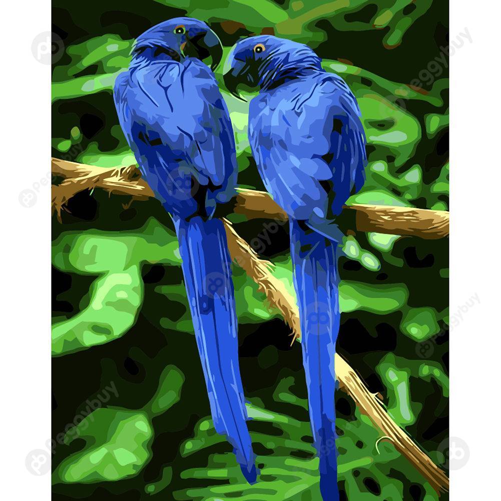 

40*50CM Paint By Numbers-Blue Bird, 501 Original
