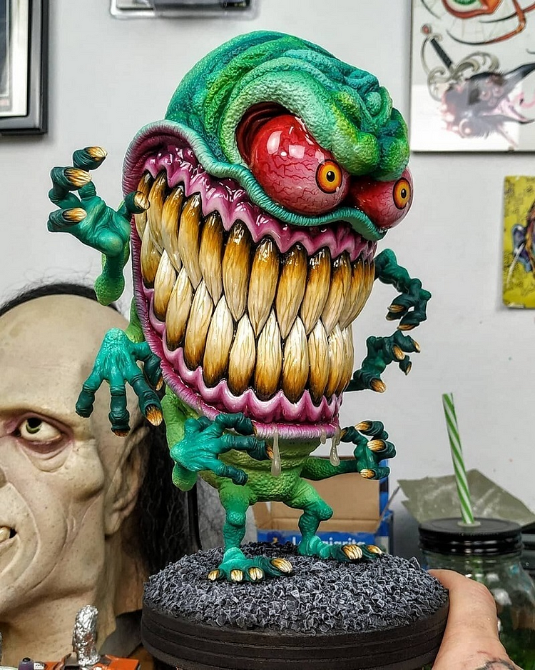 Horror Monster Sculpture Series-Big Mouth