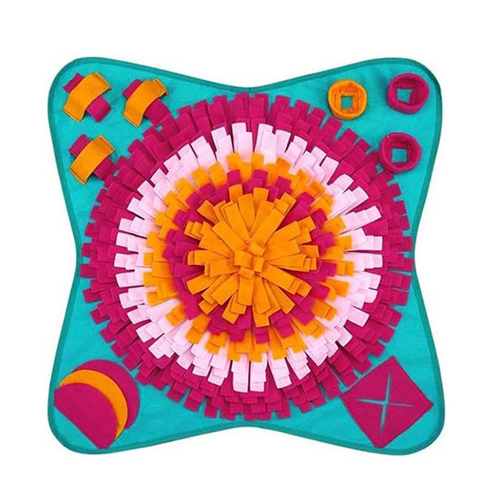 

Folding Bite Resistant Flower Educational Mat Dog Foraging Training Blanket, 501 Original