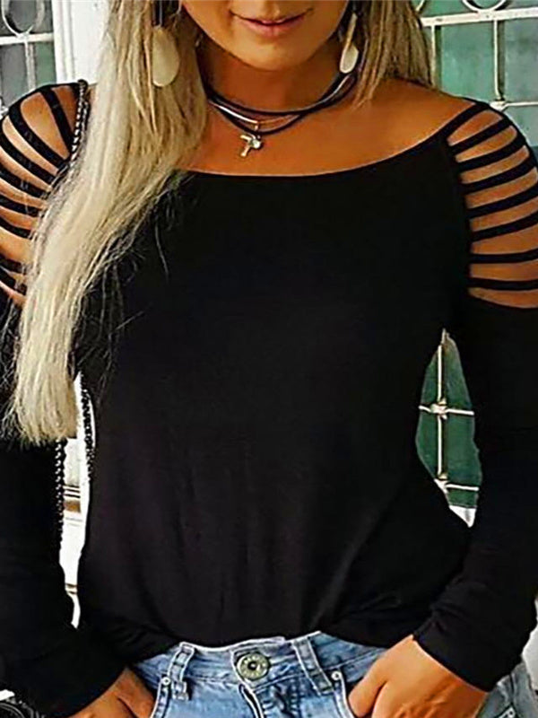 Women Long Sleeve V-neck Graphic Floral Printed Top