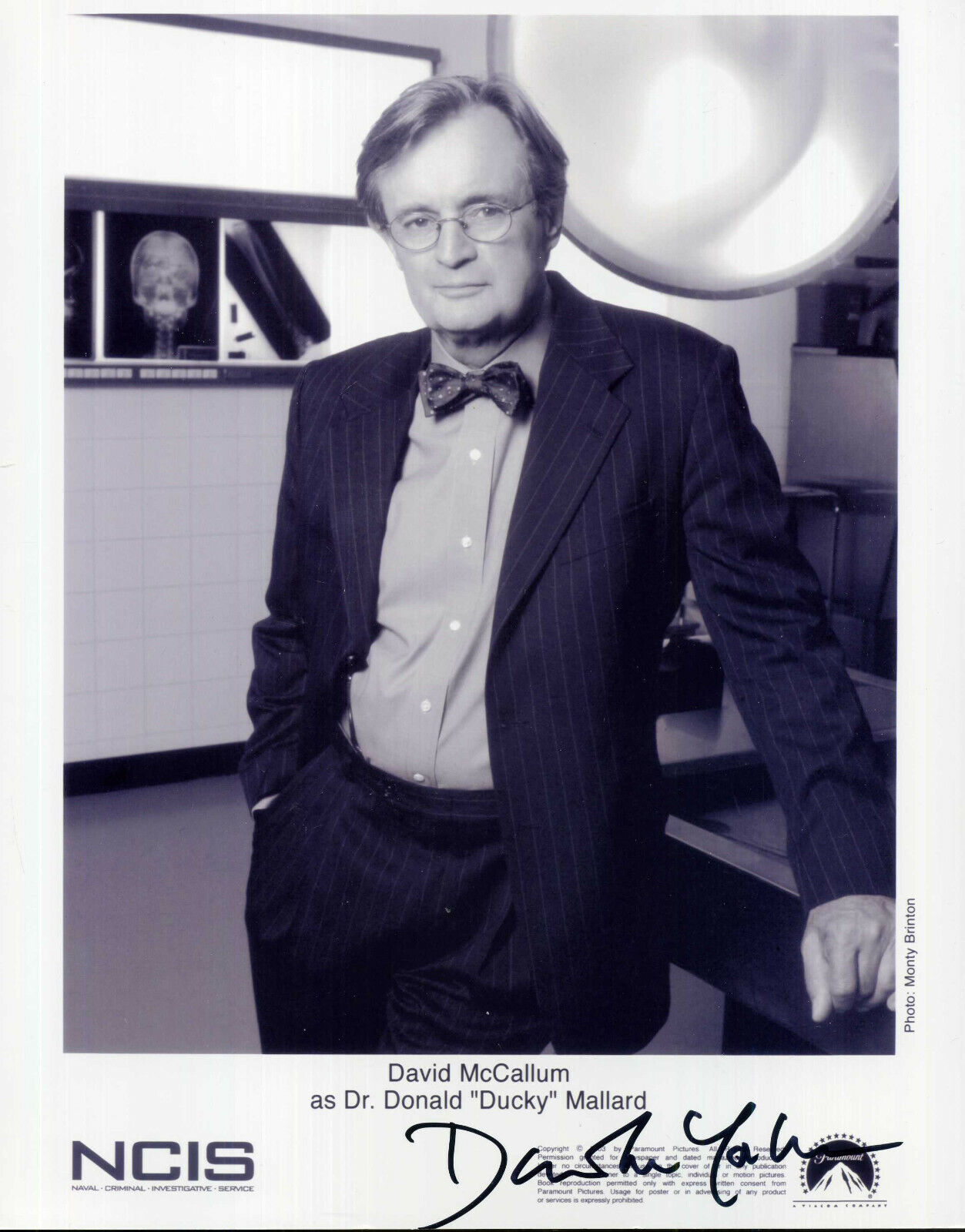 DAVID McCALLUM Signed 'NCIS' Photo Poster paintinggraph - Film & TV Star Actor - preprint