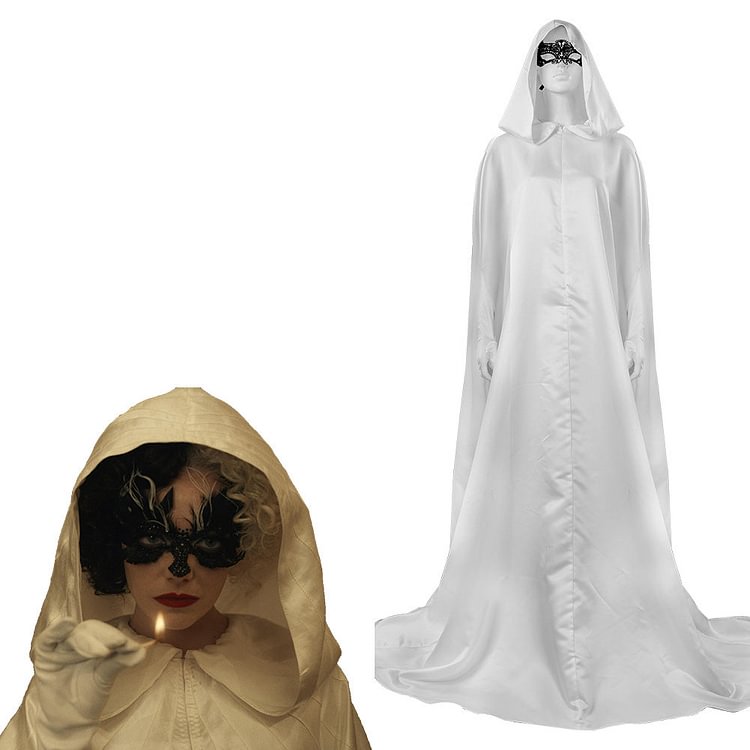 Cruella Cloak Cosplay Costume Halloween Carnival Party Suit