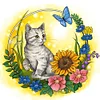 Diamond Painting -5D Full Round Drill Kitten