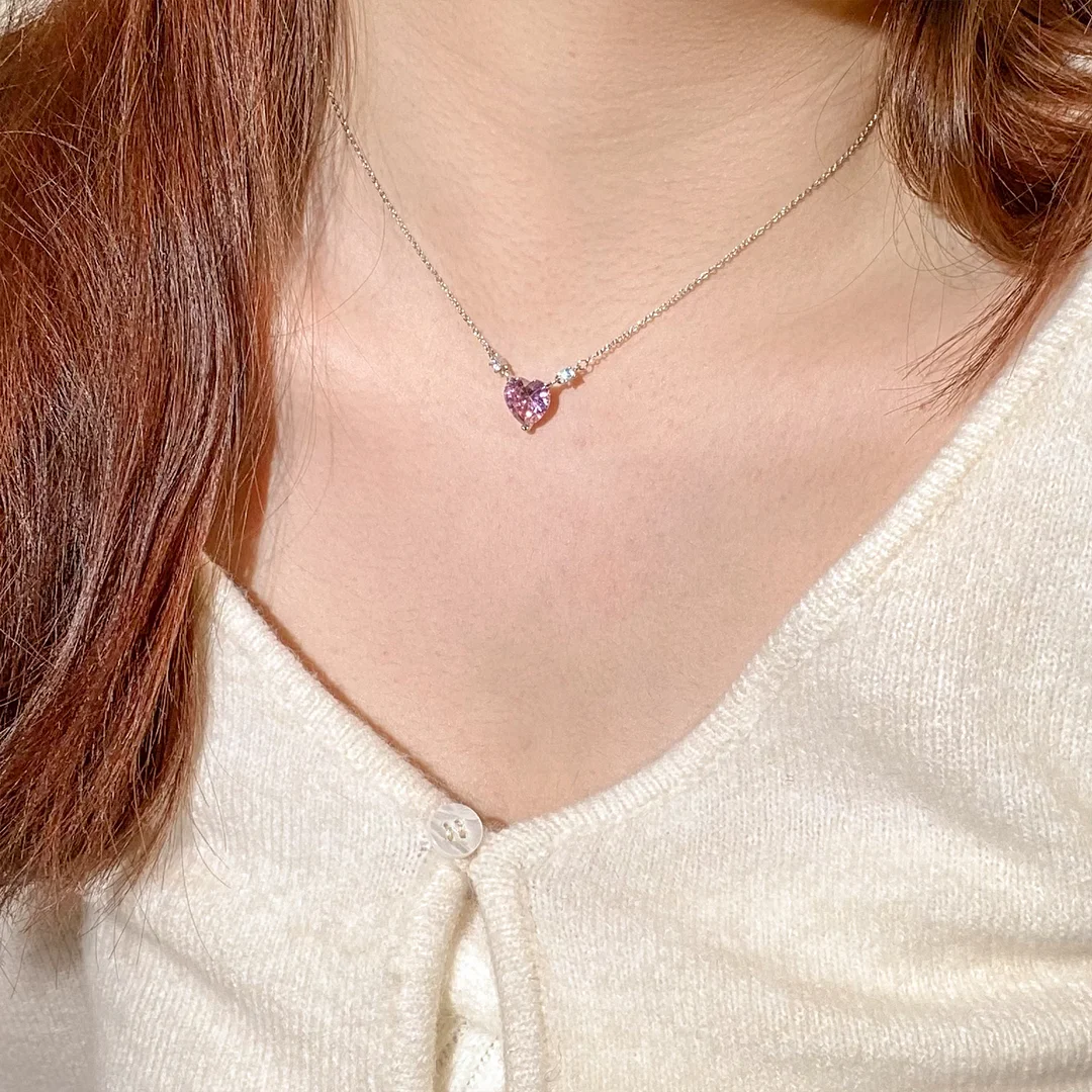 Ice Strawberry Diamond Necklace