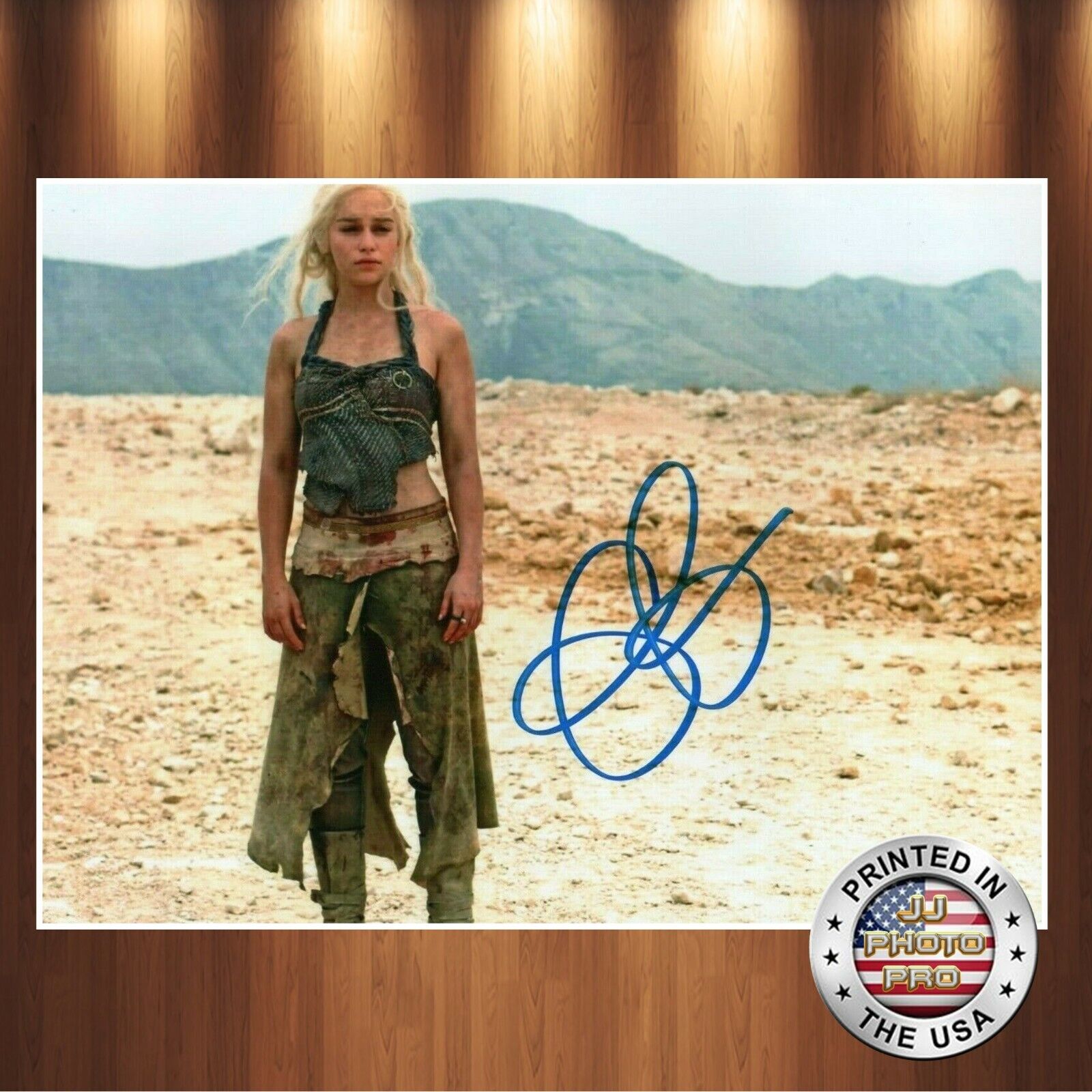 Emilia Clarke Autographed Signed 8x10 Photo Poster painting (Game of Thrones) REPRINT