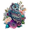 Flowers And Animals Couple Blue Jay-Full Embroidery 3 Strands 11CT Stamped Cross Stitch-40*40CM