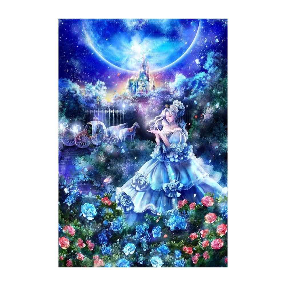 

40*30CM-Fantasy Girl-Round Drill Diamond Painting, 501 Original