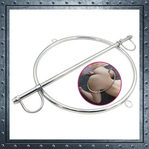 pornhint Pornhint BDSM Stainless Steel Body Restraint Circle, Waist and Hip Restraint with Padlock