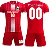 Custom Soccer Jersey Sport Training Red Soccer Personalized Name Number Logo