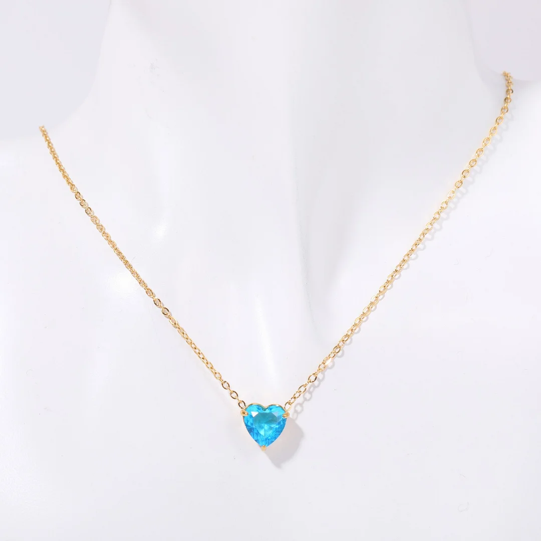 Women's Birthday Love Crystal Pendant Necklace
