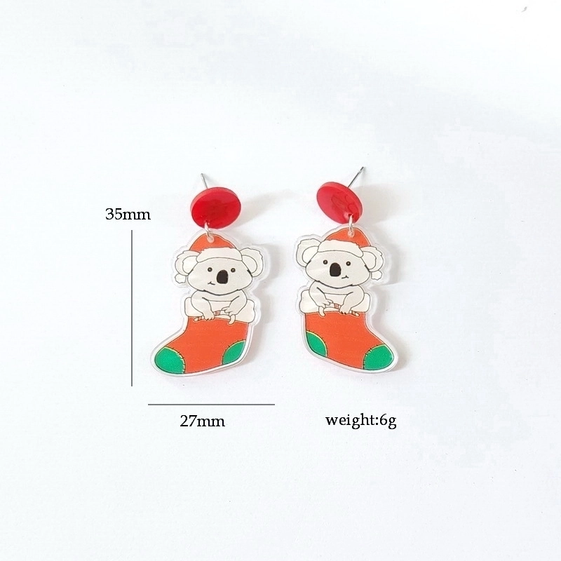 Minimalist Cartoon Letter Arylic Stoving Varnish Women’s Drop Earrings 1 Pair
