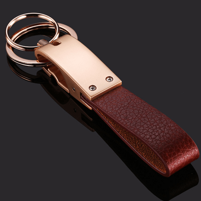 Heavy Duty Men's Leather Key Chain / Luckybudmall