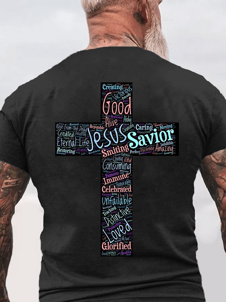 Cross Cotton Crew Neck T-Shirt
