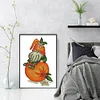 Orange Gnome -  11CT Partial Beaded Cross Stitch Kit(25x35cm)