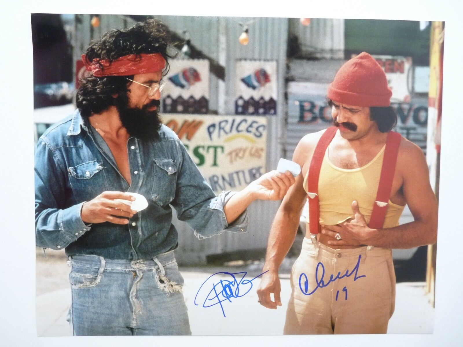 Cheech & Chong Signed Autographed 11x14 Photo Poster painting Beckett Certified #1 F3