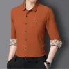 2023 Men's Business Casual Pocket Cotton Linen Shirt