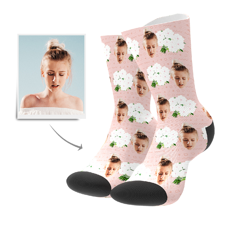 Custom Flowers Socks