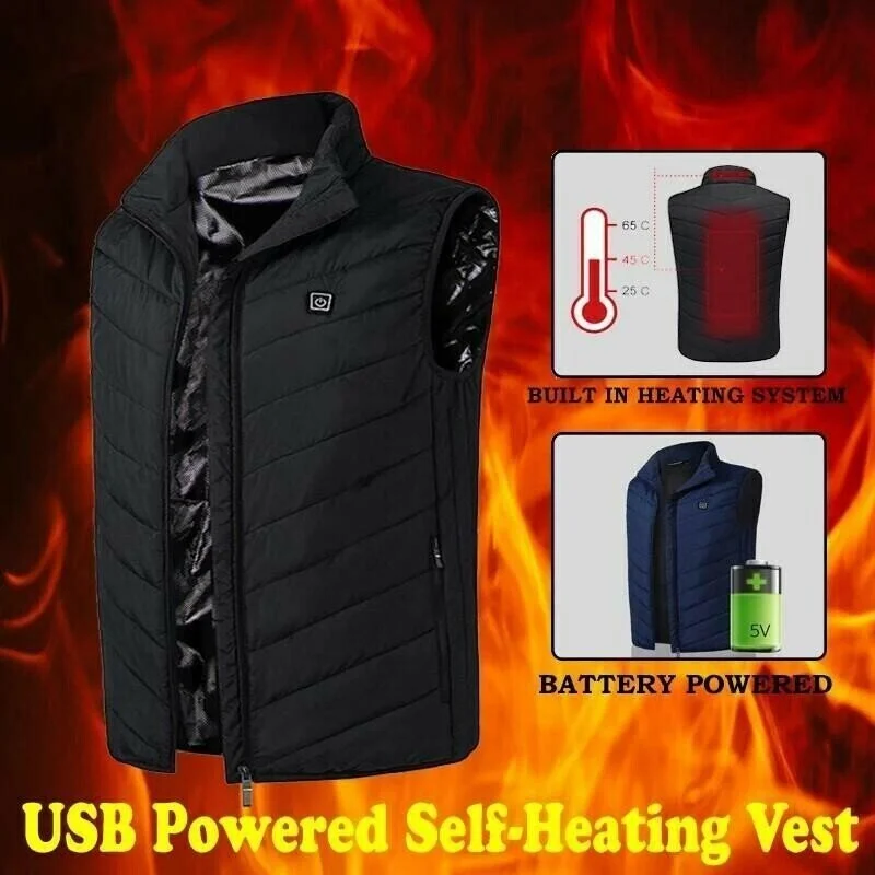 2022 Updated Version Two-touch LED Controller Heated Vest and Jacket For Men & Women